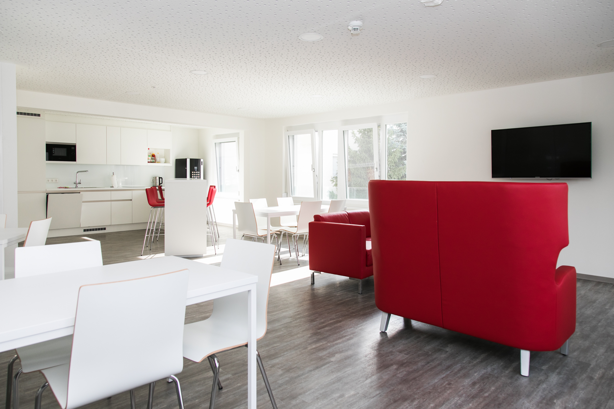 Aufenthaltsraum für Lehrlinge am PORR Campus