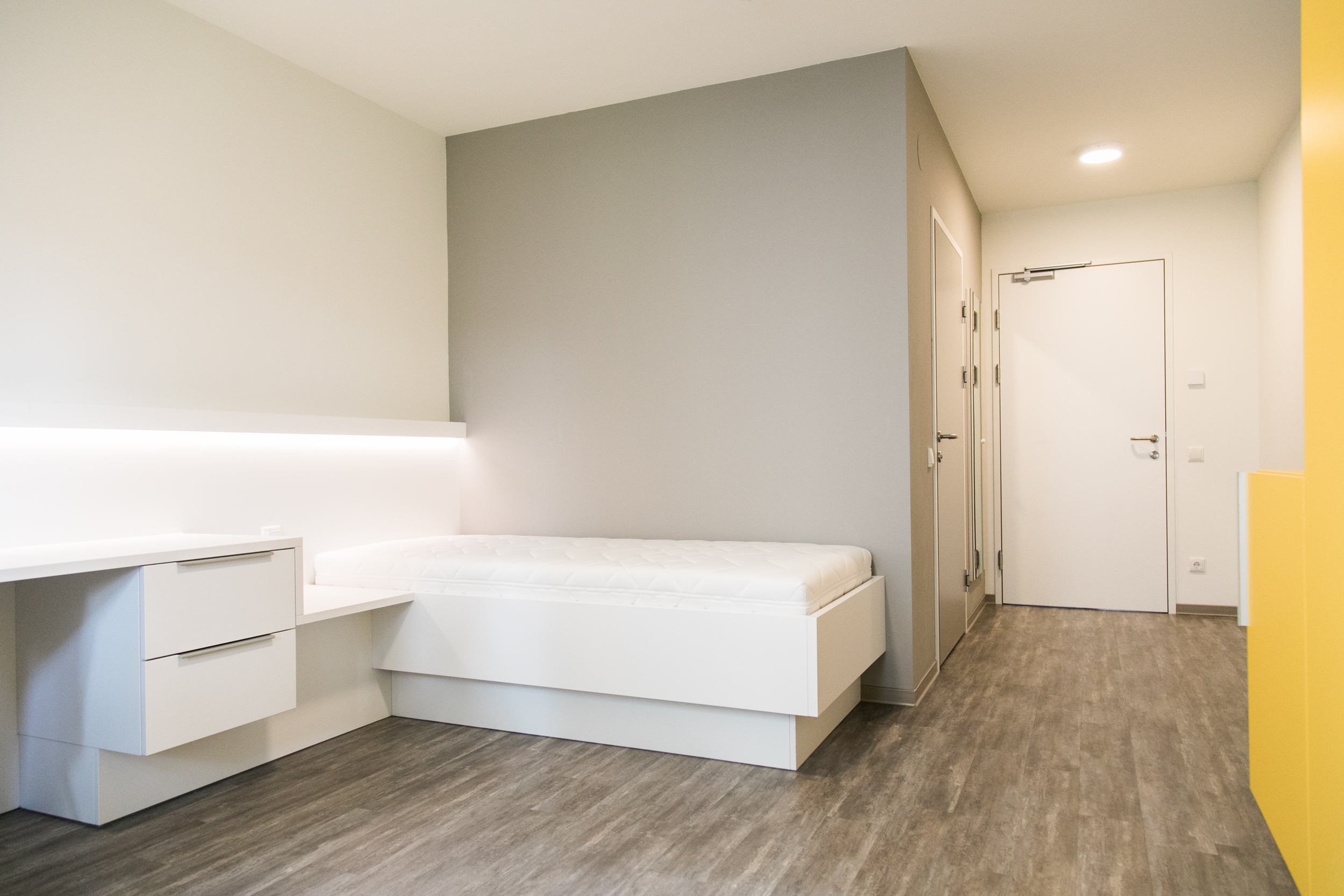 Schlafzimmer am PORR Campus für unsere Lehrlinge