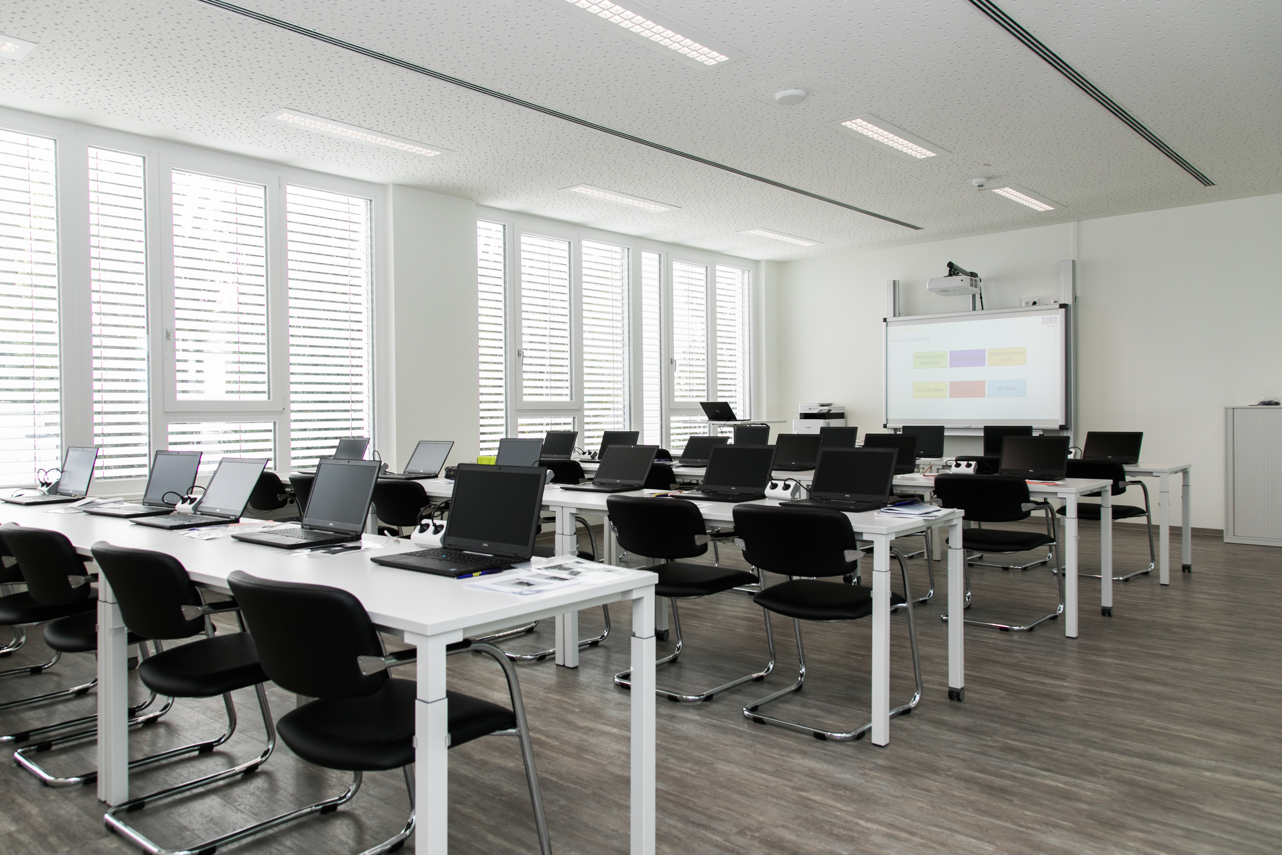 Schulungsraum am PORR Campus