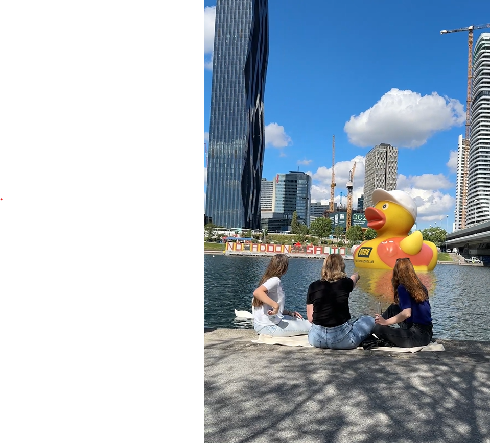 PORR Badeente auf der Donau