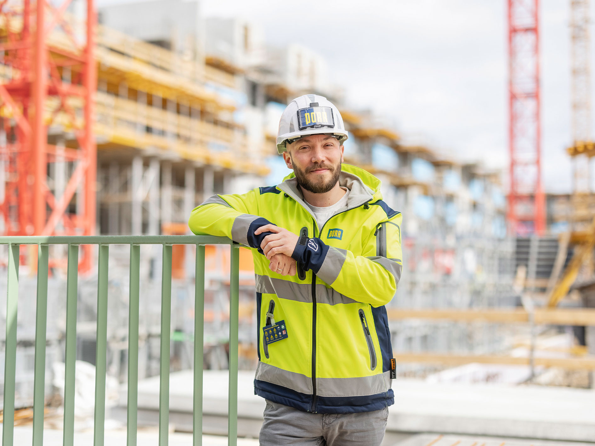PORR Mitarbeiter auf der Baustelle