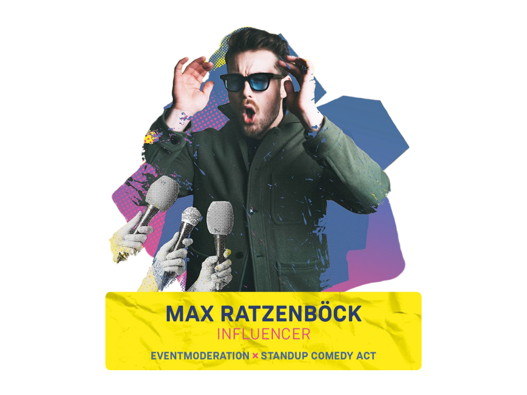 Influencer Max Ratzenböck als Host des Events