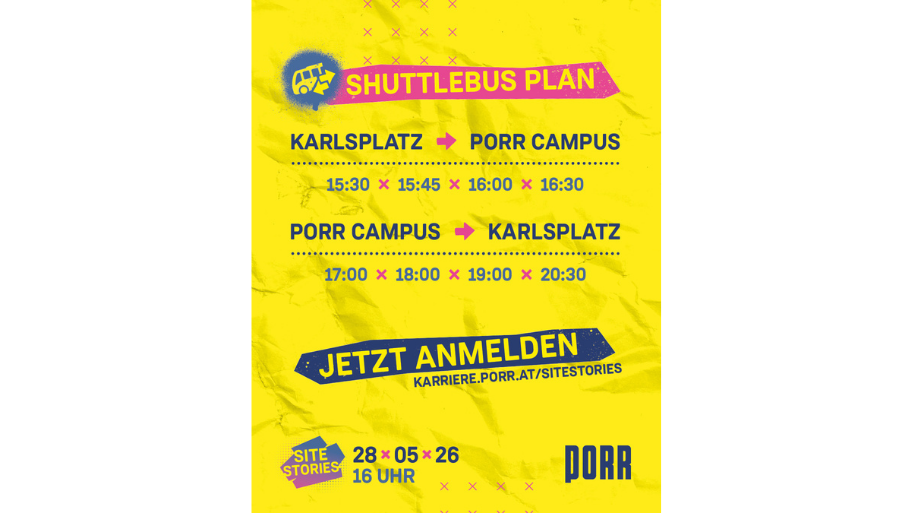 Busplan zum Event und zurück